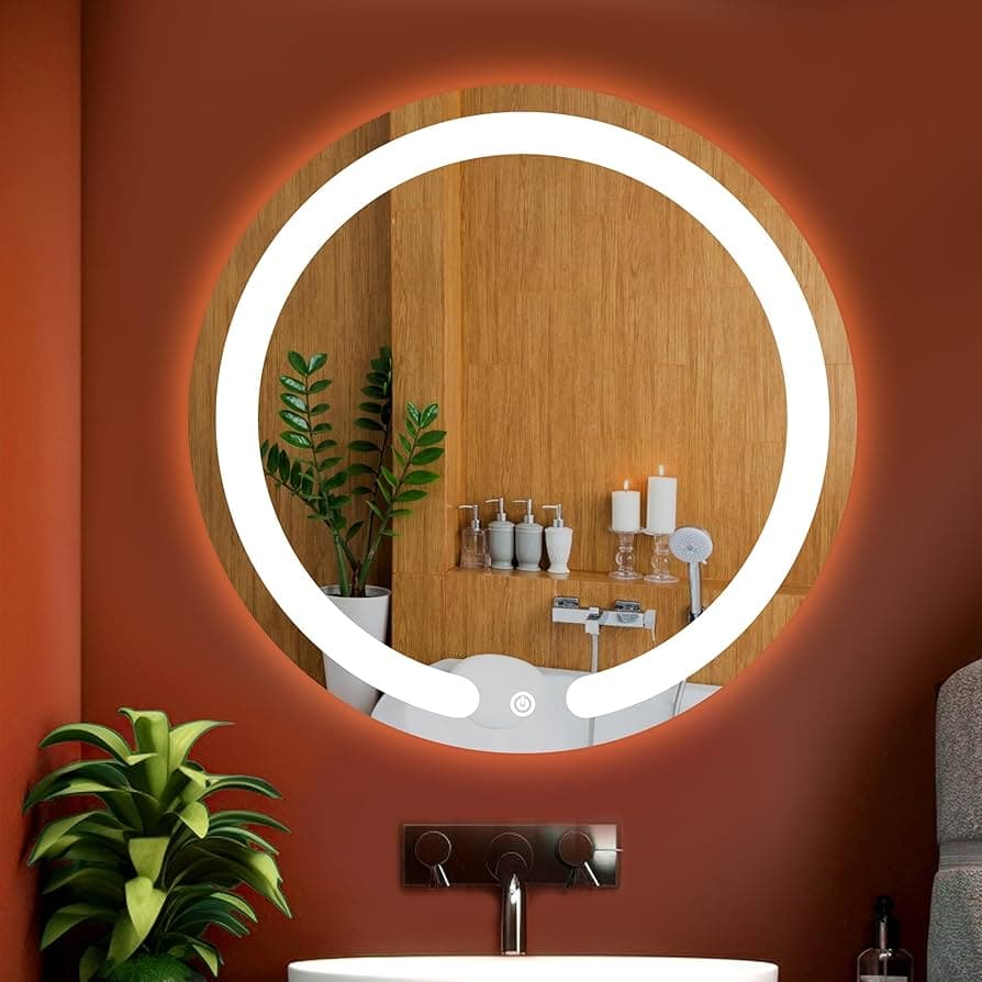 Round LED Smart Bathroom Mirror